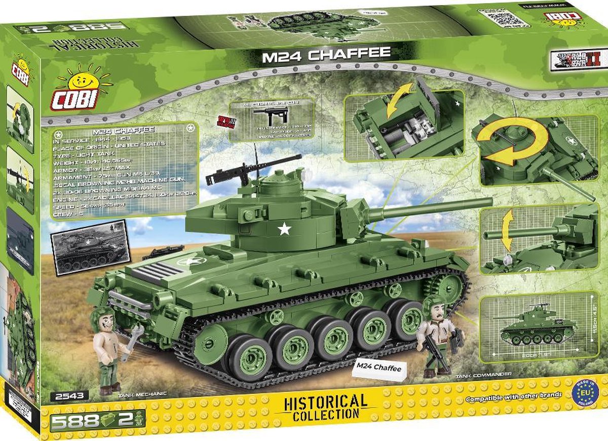 COBI | Historical Collection WWII | M24 Chaffee | 2543